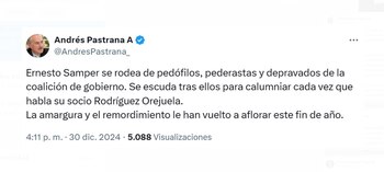 Pastrana no dudó en responder