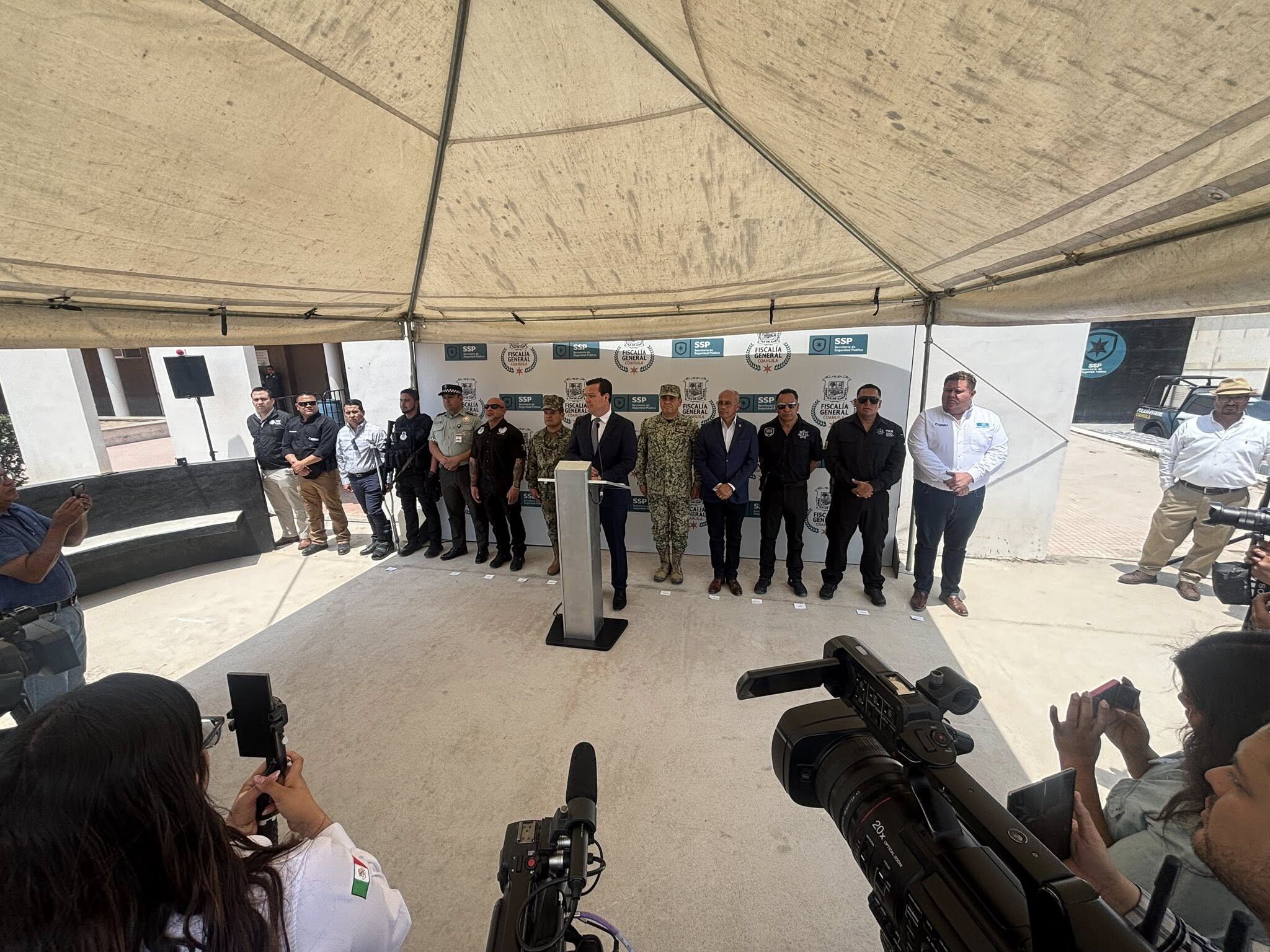 El arreo fue informado en una conferencia (Facebook/Policía del Estado de Coahuila)