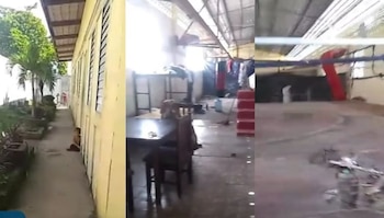 Diecisiete madres y 73 menores ocupan una antigua academia de boxeo en Santa Clara para reclamar una solución habitacional. (Cortesía: Martí Noticias)