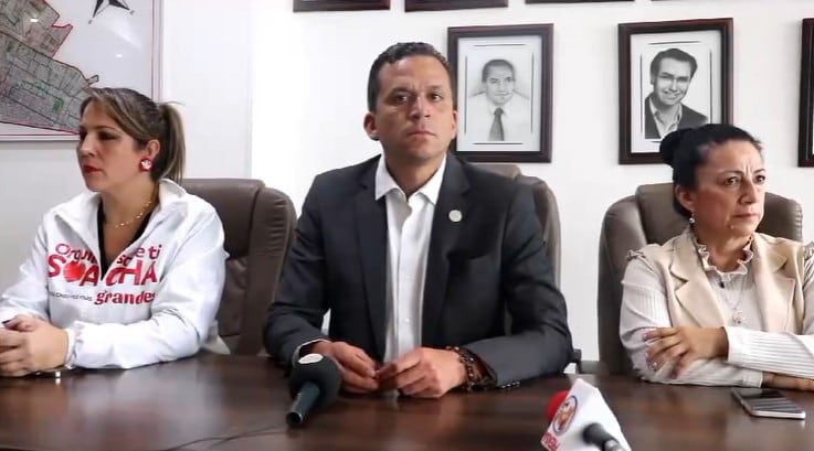 Juan Carlos Saldarriaga, exalcalde de Soacha, denunció que fue perseguido y atacado con un ladrillo durante un evento del Centro Democrático - crédito Alcaldía de Soacha