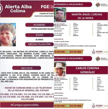Alerta Amber Colima