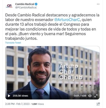 El partido ponderó la labor