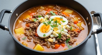 La sopa de picadillo combina