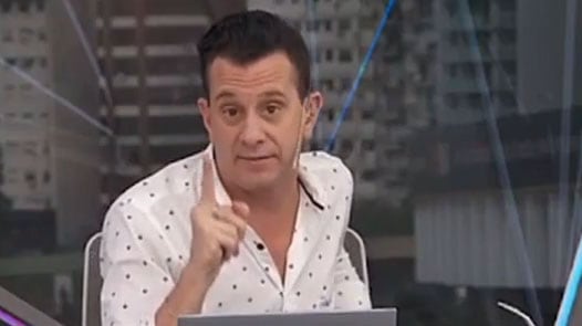 En Mesa de plateístas, Matías Bertolotti pidió mesura por la victoria de River Plate antes de apuntar contra Canaletti al aire