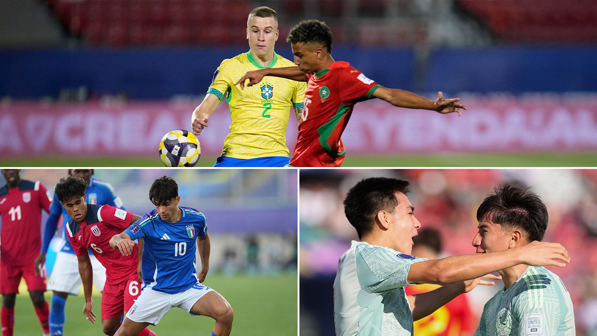 Marruecos venció a Brasil, Italia empató con Cuba y México con España