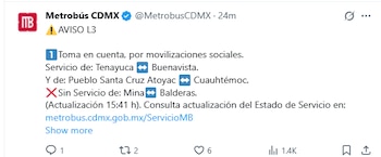 Línea 3 del Metrobús de