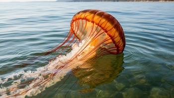 La medusa más grande del mundo invade populares playas de EE. UU. y alerta a los bañistas