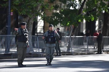 Fotografía de archivo de policías