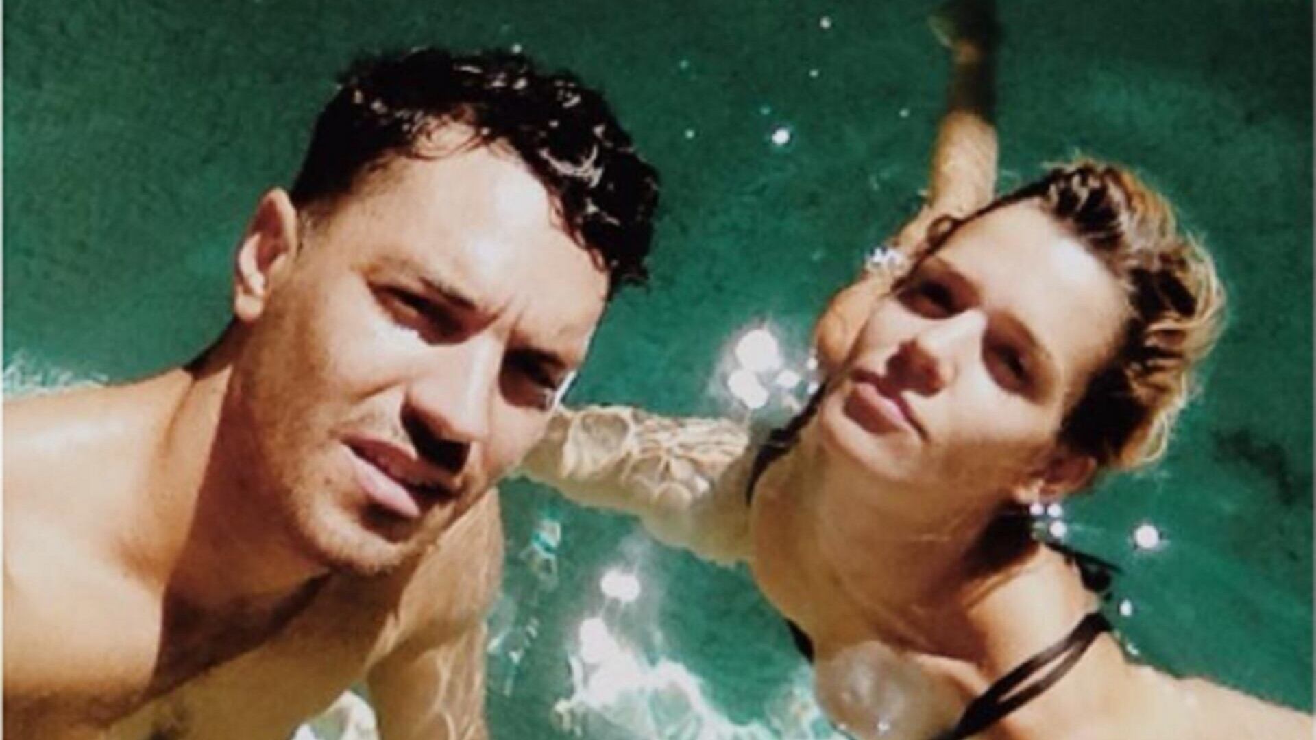 Violeta Urtizberea y Juan Ingaramo durante el último verano en Mar del Plata