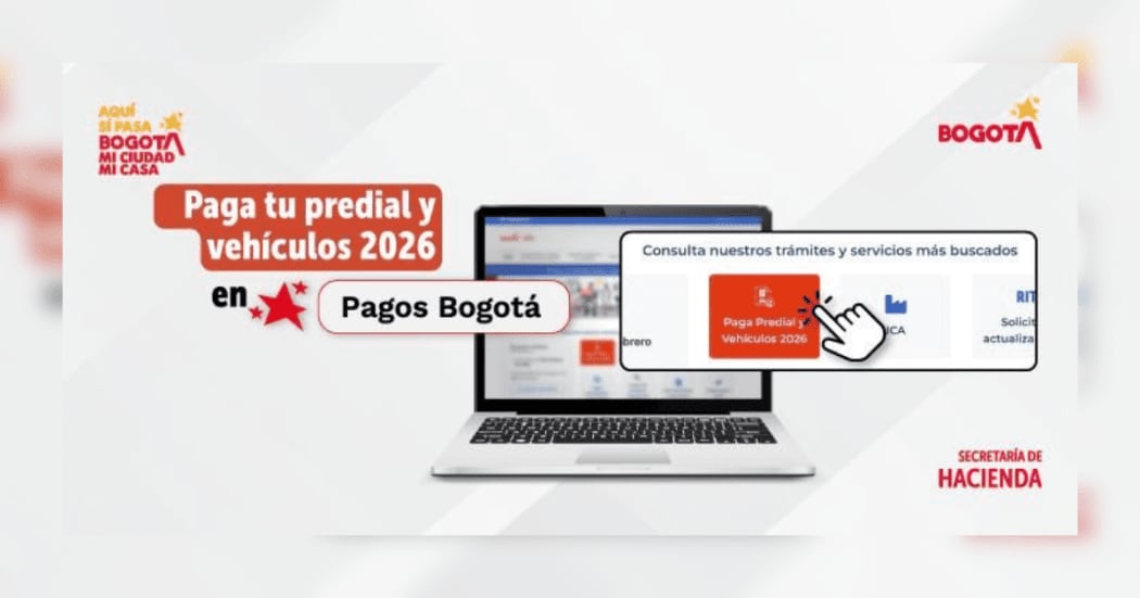 Más de 30 entidades financieras, incluyendo Bancolombia, Davivienda y Bbva, permiten el pago en línea del impuesto predial en Bogotá - crédito Alcaldía de Bogotá
