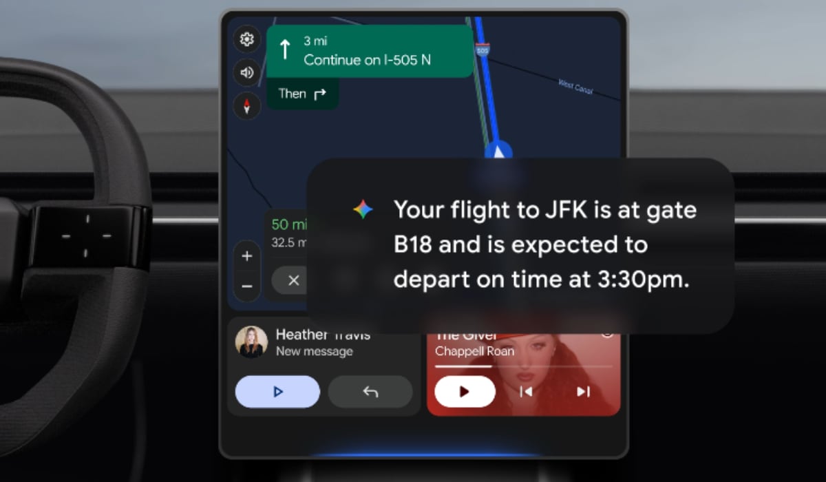 Gemini podrá buscar en Gmail la puerta de embarque y el estado de un vuelo durante el trayecto al aeropuerto. (Google)