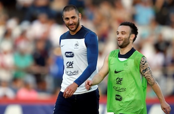 Valbuena y Benzema compartieron cancha en la selección de Francia hasta 2014 (Reuters)