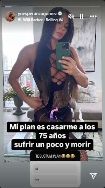 La actriz, a modo de