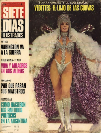 Susana Giménez en Siete Dias 1974