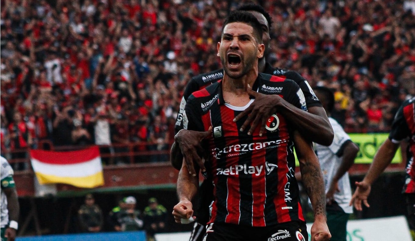 Jonathan Agudelo marcó el segundo gol del Cúcuta ante Real Cundinamarca, en la final semestral de la Primera B - crédito Cúcuta Deportivo