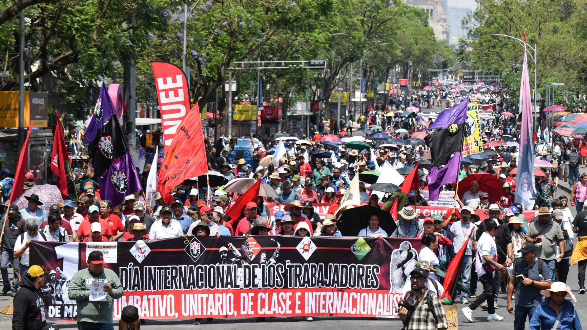 Manifestaciones para hoy 1 de mayo, Día del Trabajo. CUARTOSCURO