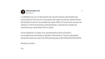 El adelanto del vocero presidencial