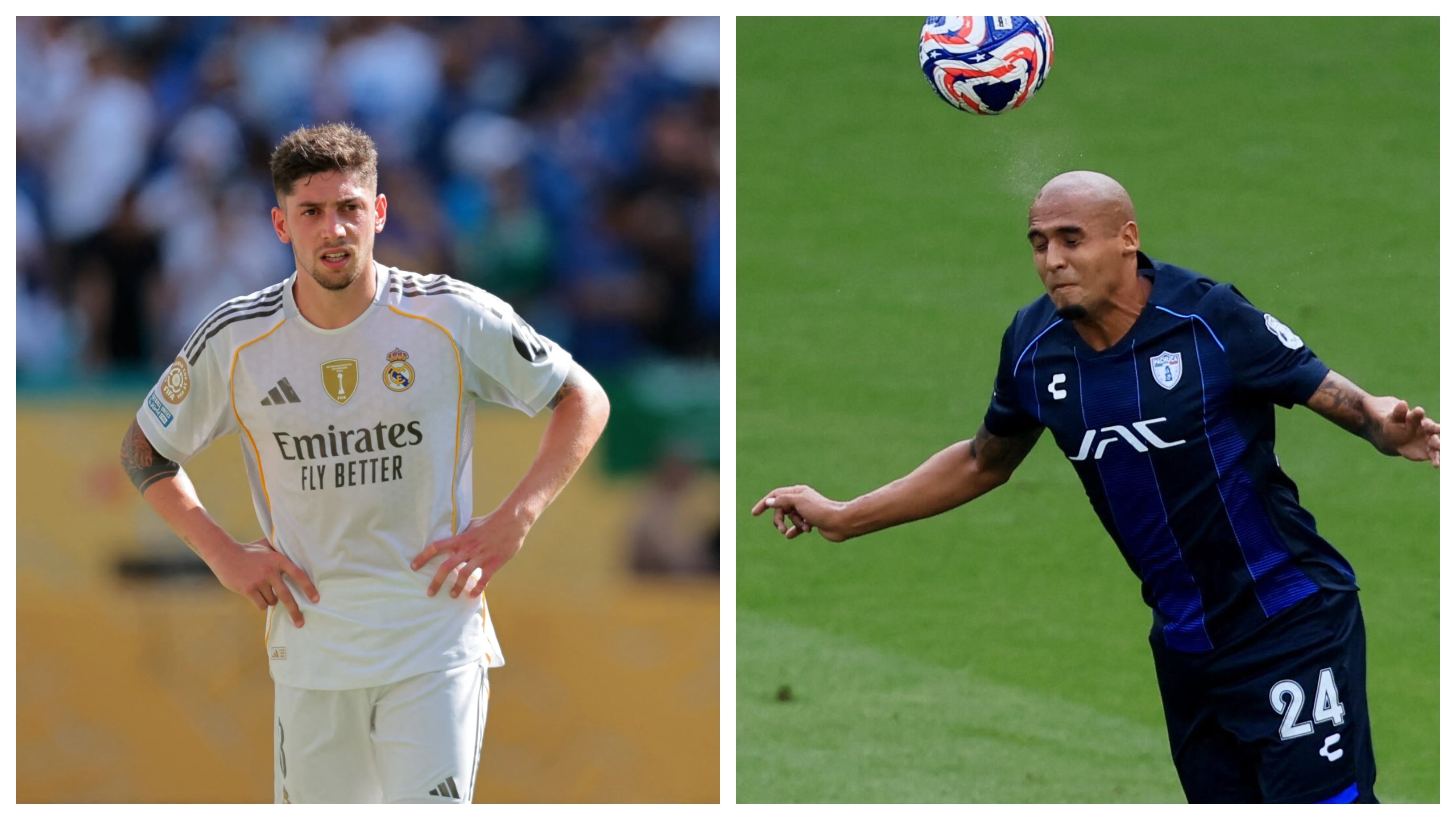 Real Madrid y Pachuca buscarán su primera victoria en el Mundial de Clubes, durante la segunda fecha - crédito Sam Navarro y Katie Stratman/ IMAGN IMAGES vía Reuters
