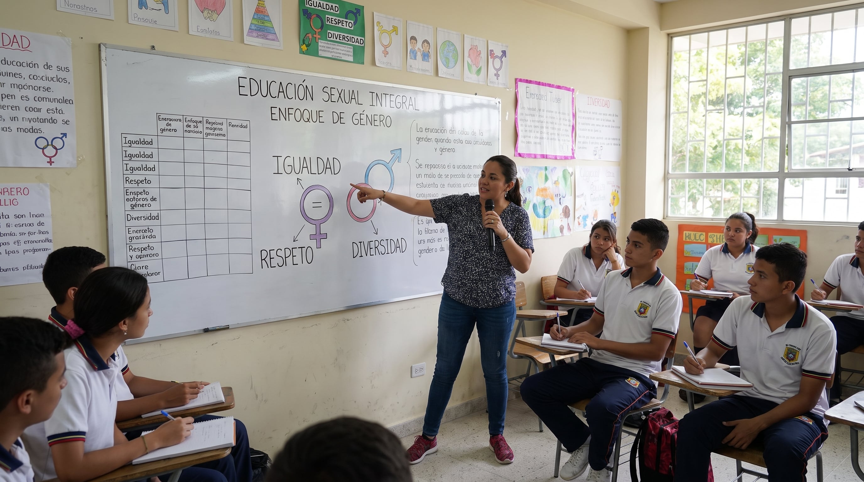 Buscan que la educación sexual en los colegios sea estrictamente biológica y anatómica - crédito Imagen Ilustrativa Infobae/VisualesIA ScribNews