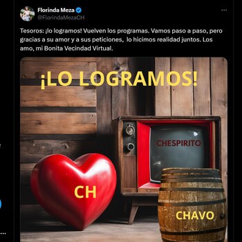 Florinda Meza confirmó que Chespirito