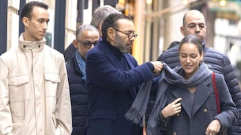 (I-D) El príncipe Moulay Hassan,