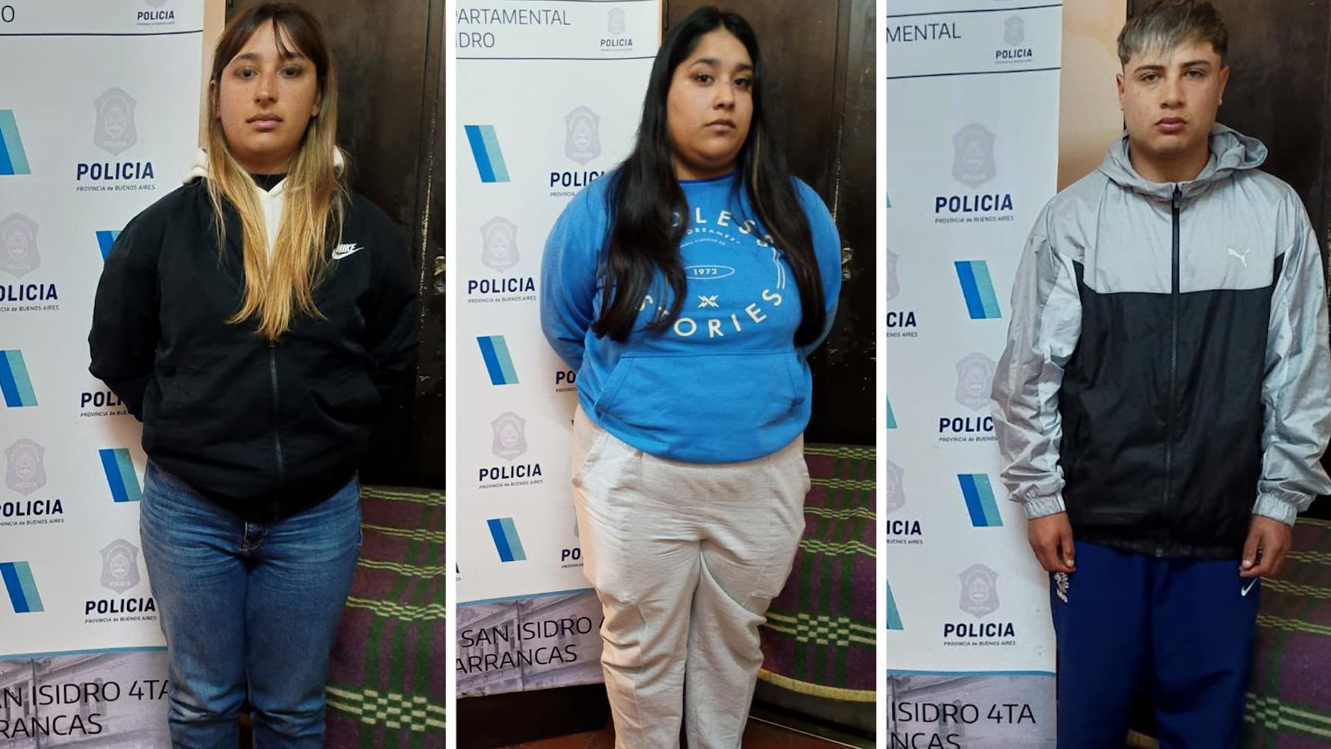 Tamara Lovaiza, Katerine Lovaiza y Braian Britez tres acusados del hecho