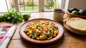 Desayuno mexicano alto en fibra y proteína que reduce el colesterol, el azúcar en la sangre y ayuda a bajar de peso