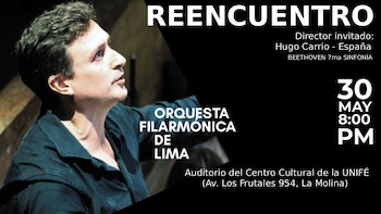 La Orquesta Filarmónica de Lima ofrecerá Reencuentro, su segundo concierto de la Temporada 2026, el 30 de mayo en el auditorio del Centro Cultural de la UNIFÉ