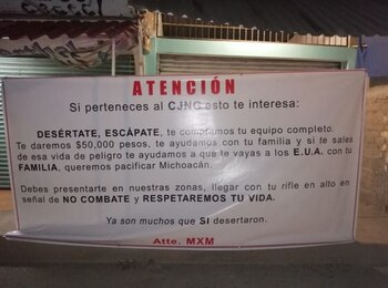 El grupo autodenominado MXM colgó