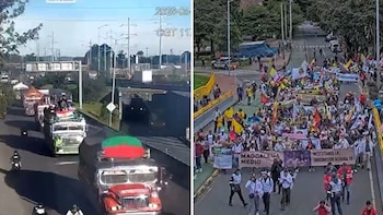 Marcha Nacional Agraria: manifestantes llegaron a Bogotá en 12 buses y ocho chivas, afectando la movilidad en varios sectores de la ciudad