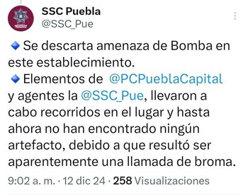 Ninguna persona resultó herida dentro del operativo para atender la emergencia.