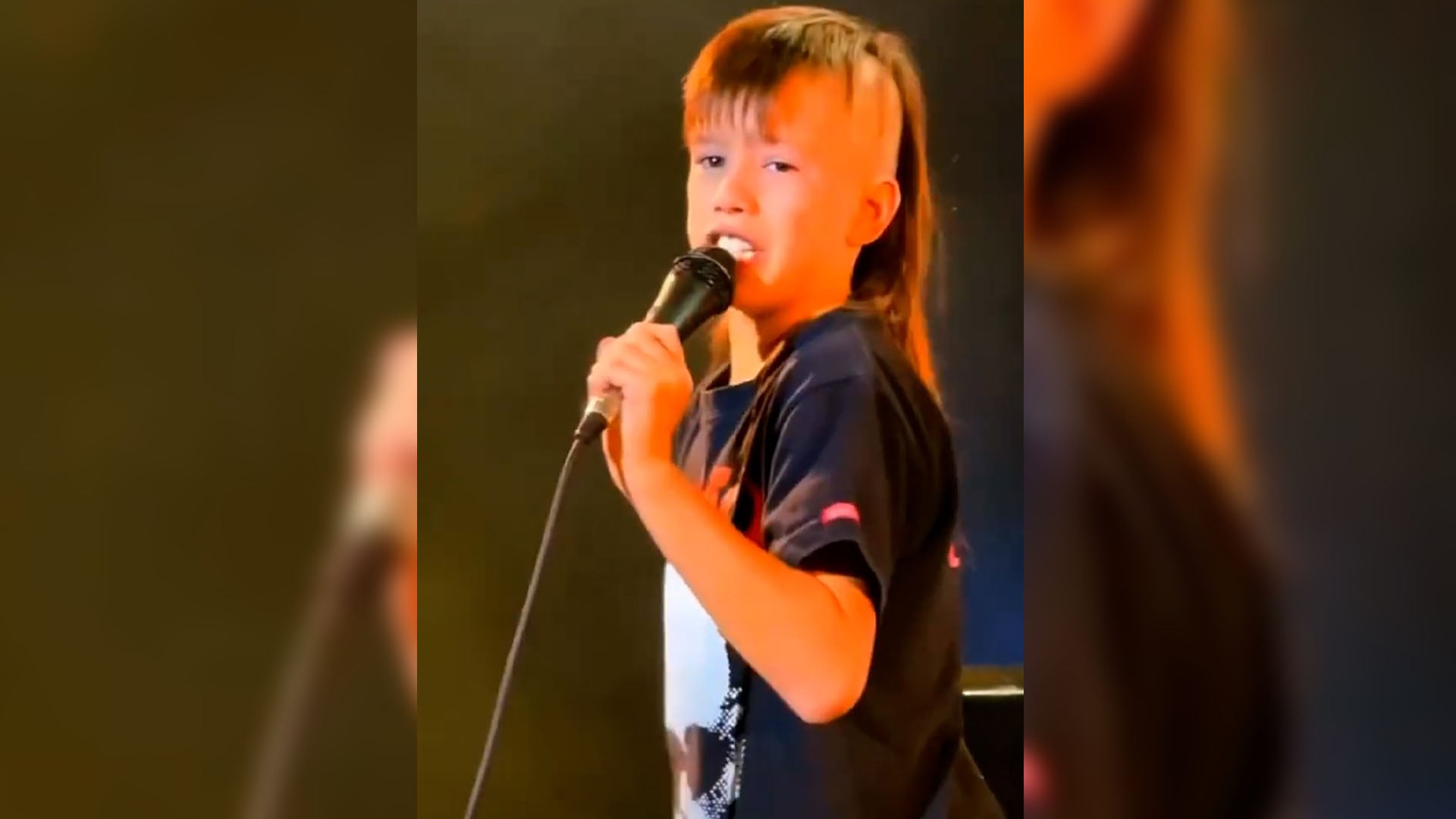 Un nene subió al escenario durante el show de Divididos y cautivó al público al cantar junto a Ricardo Mollo.