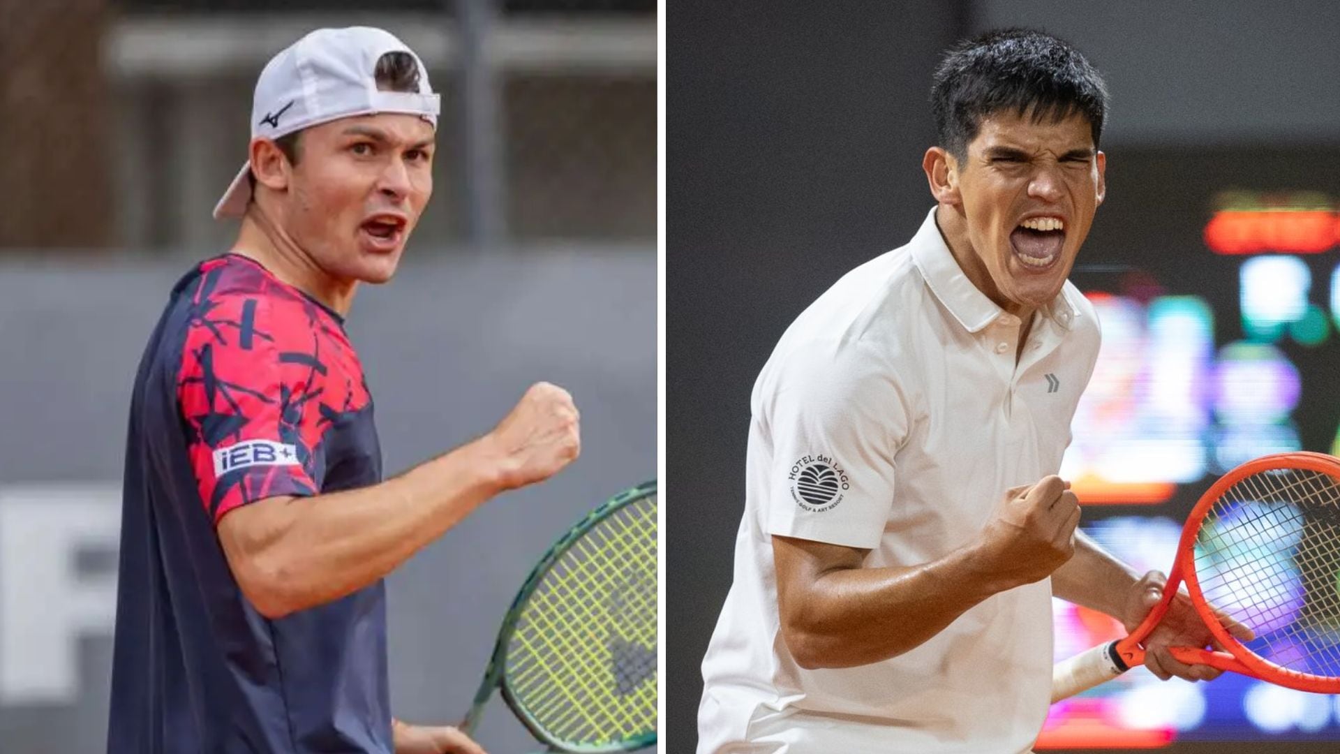 El argentino Álex Barrena y el uruguayo Joaquín Aguilar son dos de los principales tenistas que participarán en la clasificación del Challenger de Lima. Crédito: Difusión.