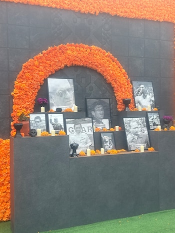 Roscoe aparece en el altar del Día de Muertos del Gran Premio de México 2026. (Luis Mote Nava/Néstor Hernández Molina)