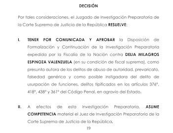 PJ aprueba formalización de la