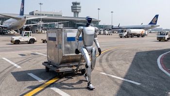 Así serán los robots que llevarán tu equipaje y te acompañarán en el aeropuerto