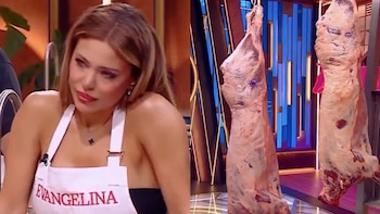 Evangelina Anderson casi se descompone