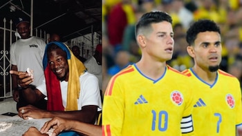 Jimmy Butler visitó a la selección Colombia y se tomó foto con varias de las figuras del plantel