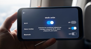 El modo avión es una