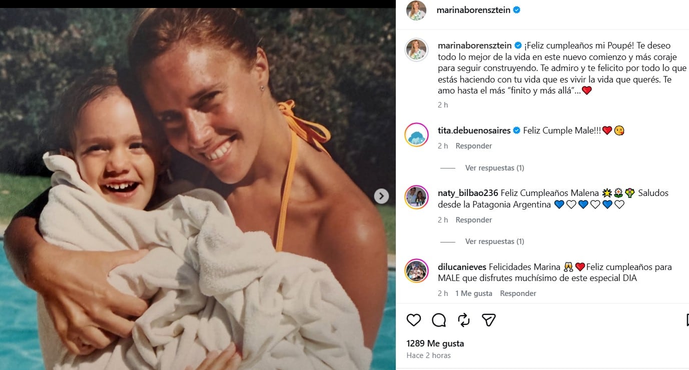 La escritora eligió compartir con sus seguidores el cumpleaños de su Poupé, como llama cariñosamente a su hija