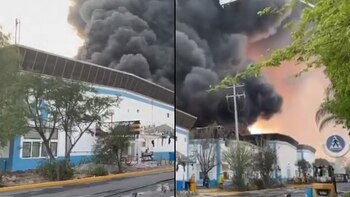 Fuerte incendio consume fábrica de