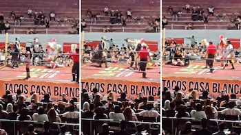 Miles de usuarios debatieron sobre la acción del gladiador luego de que un fanático subiera al ring durante la lucha.