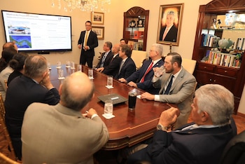 Durante la reunión los directivos