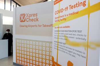 A COVID-19 testing facility for