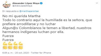 La abogada Wayúu y presidenta