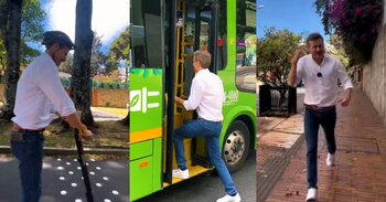 El embajador británico George Hodgson mostró opciones de movilidad para los bogotanos en el día sin carro y sin moto - crédito @HodgsonGeorge/X