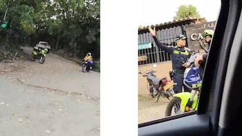 Según la Policía, el atentado dejó un muerto y un herido, quienes fueron trasladados al Hospital de Siloé; el responsable obligó al conductor del bus escolar a desviarse - crédito @aquihaynoticia/ X