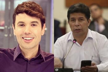 Bruno Pinasco recibe críticas tras arremeter contra Pedro Castillo. (Foto: Instagram/ Andina)