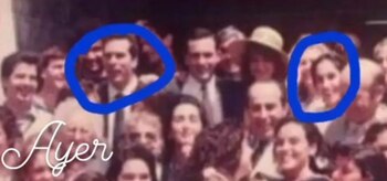 La pareja encontró grupales del