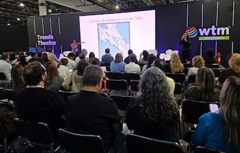 La feria WTM Latin America 2026 reunió a 32.000 profesionales del sector y 837 empresas expositoras de todo el mundo en São Paulo, Brasil. Cortesía: ICT